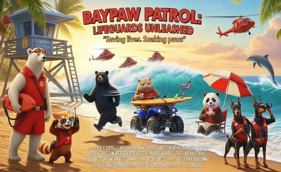 Baypaw Patrol: Lifeguards Unleashed (Alternate Poster)