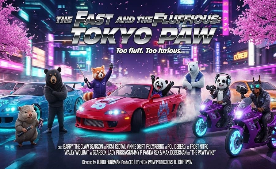 The Fast and the Fluffious: Tokyo Paw