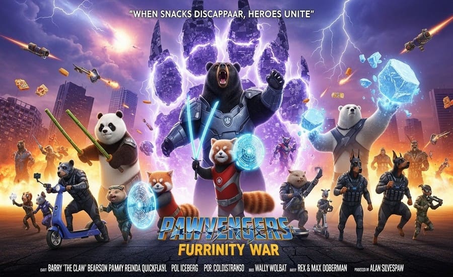 Pawvengers: Furrinity War (Alternate Poster)
